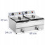 Електрична фритюрниця 2 х 16 л Royal Catering RCSF-16DTH Електрична фритюрниця 2 х 16 л Royal Catering RCSF-16DTH
