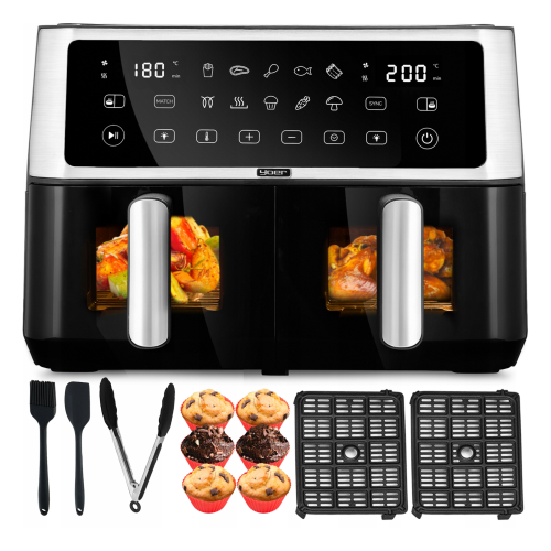 Двокамерна аерофритюрниця Yoer DualCrisp AF02BK Двокамерна аерофритюрниця Yoer DualCrisp AF02BK