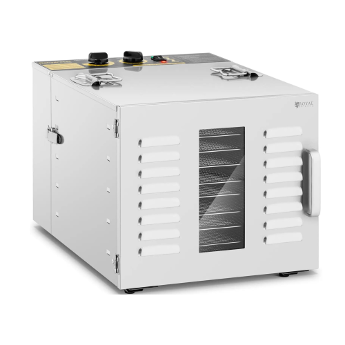 Сушарка для харчових продуктів Royal Catering RCDA-1000/59S, 1000 Вт, 10 решіток Сушарка для харчових продуктів Royal Catering RCDA-1000/59S, 1000 Вт, 10 решіток
