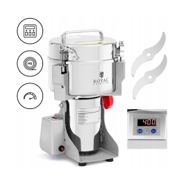 Млин для спецій Royal Catering RCMZ-2000D – 3400 Вт, місткість 2000 г
