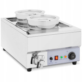 Супова станція Royal Catering RC_BM_05 – 14 л, 1500 Вт, нержавіюча сталь, зі зливним краном