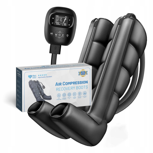 Лімфодренажний масажер для ніг з пресотерапією, акумуляторний Herz Medical 5905718040728