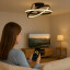 Стельовий вентилятор з LED-підсвіткою 50 см Loftek 5905951133508