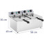 Двокамерна фритюрниця Royal Catering RCTF 13DH 26 л 6400 Вт