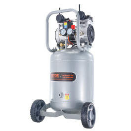 Повітряний компресор VEVOR 49L Whisper 2HP Повітряний насос Безмасляний компресор 8 бар Однофазний Рівень шуму ≤63 дБ Ідеально підходить для накачування шин Ремонт автомобілів Фарбування Деревообробка