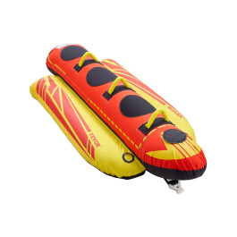 Набір надувних човнів VEVOR Fun Tube, буксирувані надувні човни на 1-3 особи, 231 кг, буксируваний надувний човен для водних видів спорту з повним нейлоновим чохлом, м'якими ручками та запобіжним клапаном.