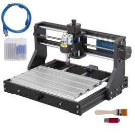 Гравіювальний верстат VEVOR CNC 3018 DIY Pro 300x180x45 мм, 3-осьовий міні-лазерний гравірувальний верстат з платою керування GRBL та автономним контролером