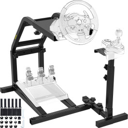 Підставка для керма VEVOR Racing Simulator для Logitech G29, G27, G25 Racing Wheel Pro, кермо та педалі, не входять до комплекту