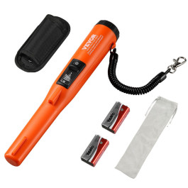 Металошукач VEVOR Pinpointer, повністю водонепроникний, IP68, 3 режими, полювання за скарбами, Propointer, РК-дисплей/звук/вібрація/звук + вібрація, батарея 9 В та оксамитовий чохол у комплекті