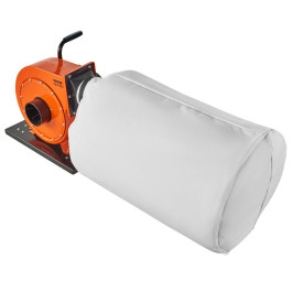 Пиловловлювач VEVOR 1 HP, потік повітря 460 CFM, пилозбірник 21 галон, фільтр-мішок 2,5 мікрона, мобільний дерев'яний пилозбірник з ручкою та колесами для промислових майстерень