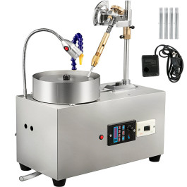 Машина для огранювання дорогоцінного каміння VEVOR 6-дюймовий полірувальник ювелірних виробів, полірувальник каменю, машина для різання дорогоцінного каміння, шліфувальна машина для полірування, обладнання для огранювання з водяним насосом, механічна ручк