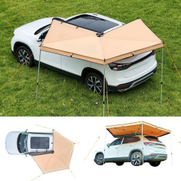Автомобільний тент VEVOR, 270°, 3,19 x 3,07 x 2,10 м, сонцезахисний тент, водонепроникний (UV50+), сумка для перенесення в комплекті, окремостоячий позашляховий тент, сонцезахисний тент для позашляховиків, фургонів, вантажівок та кемперів
