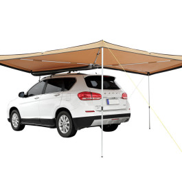 Сонячний тент VEVOR Camper 270° x 2,5 м, сонцезахисний тент UV50+, поліестерова тканина 280 г, PU3000 мм, водонепроникний, ПВХ-сумка в комплекті, ідеально підходить для кемпінгу, сімейних зустрічей, подорожей