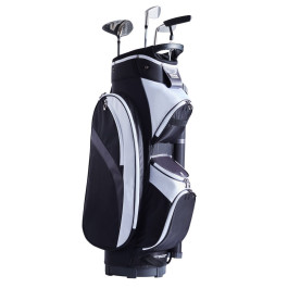 Сумка для гольфу VEVOR з 14-позиційним верхнім органайзером, сумка-візок 36 дюймів виготовлена з високоякісного нейлону з кількома кишенями, міцна сумка для гольфу з ручками, пилозахисна кришка та знімні ремінці для чоловіків та жінок, чорний кольоровий д