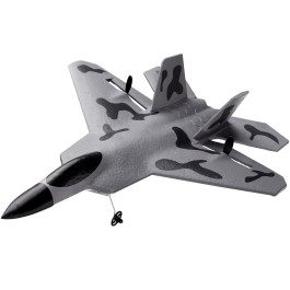 VEVOR 2.4GHz 2-канальний радіокерований літак з 6-осьовим гіроскопом, готовий до польоту винищувач з 2 батареями, простий у льоту радіокерований планер для дорослих, дітей, початківців та хлопчиків